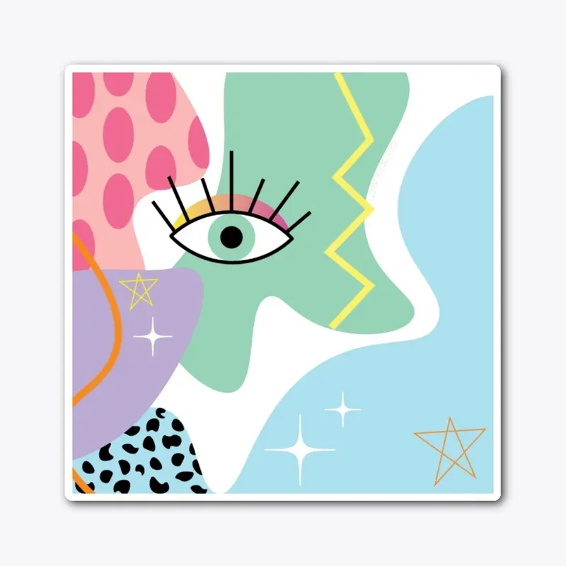 Eye See You Maximalist Sticker