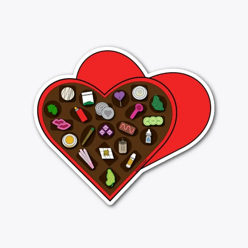 Stoner Valentine's Day Chocolate Box