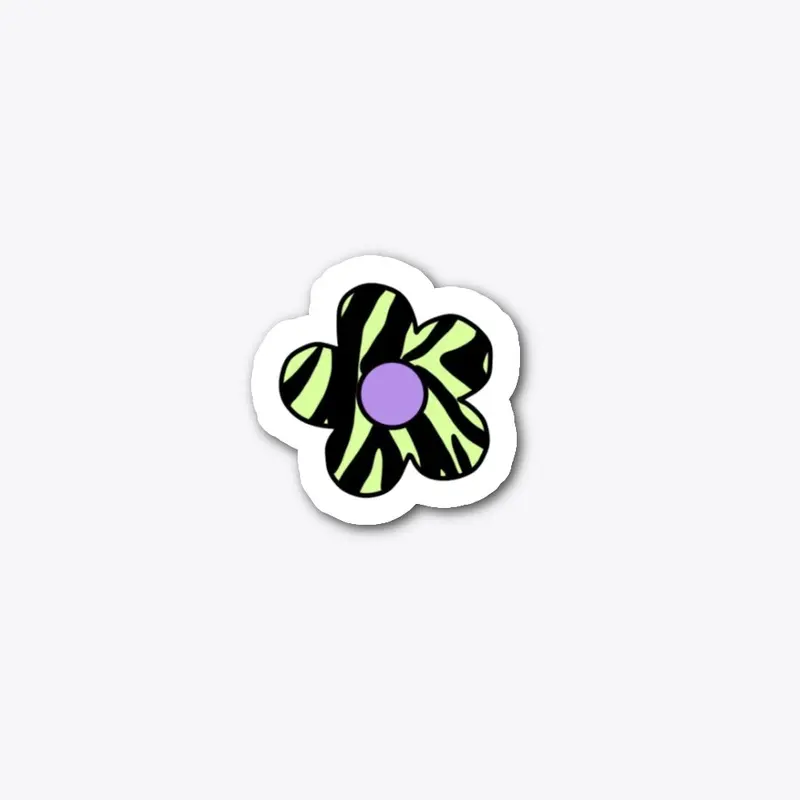 Y2K Zebra Flower